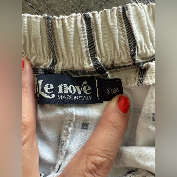 Le Nove Made in Italy Plaid Pant, one size. - Picture 4 of 11